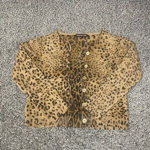 Adrienne Vittadini Animal Print Sweater
